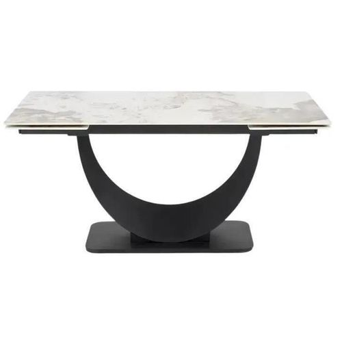 купить Стол Halmar FERNANDO marmura bej/negru (92700560) в Кишинёве 