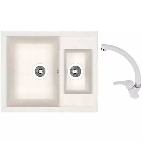 купить Мойка кухонная со смесителем Dr.Gans Astra 620K + SanDonna F 1069 alb в Кишинёве 