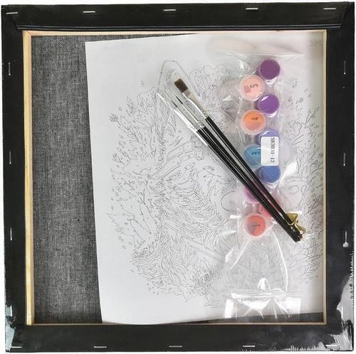 cumpără Tablou pe numere Strateg 58069 Pestisor auriu 30x40cm (fundal negru) în Chișinău 