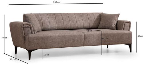 купить Диван Trendy Hamlet Maro deschis (3 locuri) в Кишинёве 
