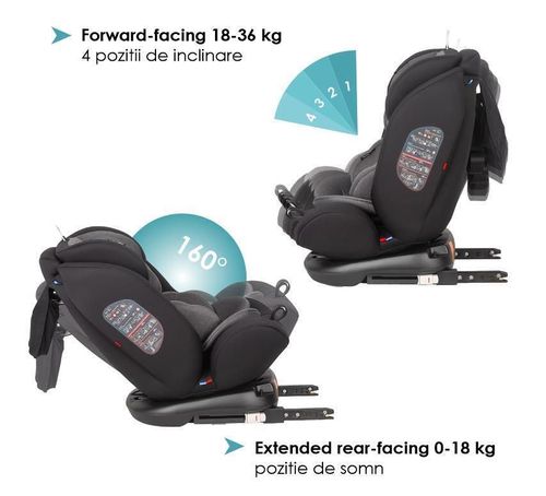 cumpără Scaun auto Coccolle rotativ 0-36 kg C Nova Diamond Black 322085060 în Chișinău 