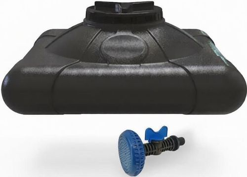 cumpără Accesoriu pentru piscină Uniplast Rezervor dus 200L x D.1/2" FE cu para pentru dus (triplu strat) 97x97x44cm, negru în Chișinău 