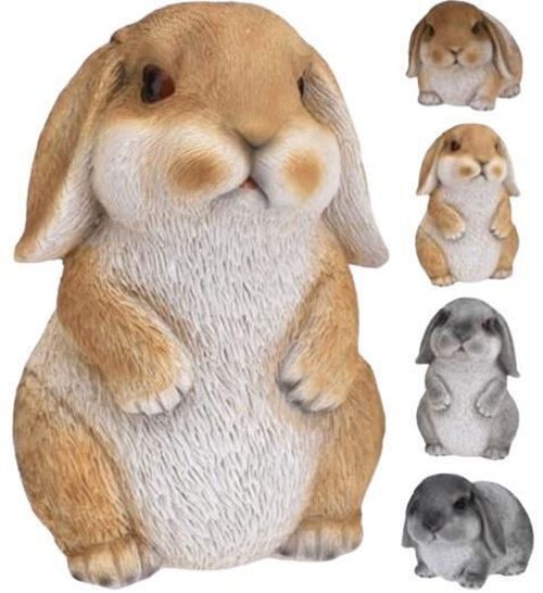 купить Садовая фигура ProGarden 38984 Кролик с опущенными ушами 15cm, керамика в Кишинёве 