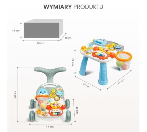 купить Ходунок Toyz 20951 Ходунок-толкатель 2in1 Spark Grey в Кишинёве 