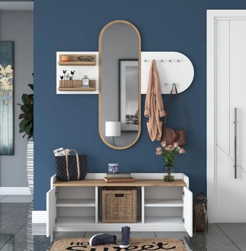 cumpără Mobilă pentru antreu Trendy EE101-1983, Nuc, 120x45x40cm (GTR001439) în Chișinău 