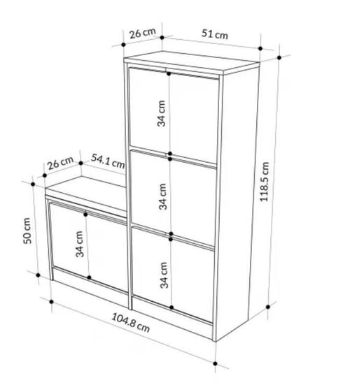 cumpără Raft pentru încălțăminte Trendy Oslo, Gri în Chișinău 