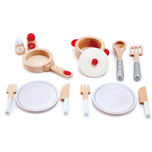 купить Игрушечная кухня и посуда Hape E3150 Set pentru gatit si servit в Кишинёве 