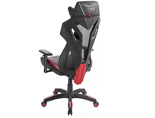 купить Игровое кресло Lumi Gaming Chair Back Breathable Mech with Headrest CH06-8, Black/Red, Height Adjustable Armrest, 350mm Nylon Base, 60mm Nylon Caster, 100mm Class 3 Gas Lift, Weight Capacity 150 Kg в Кишинёве 