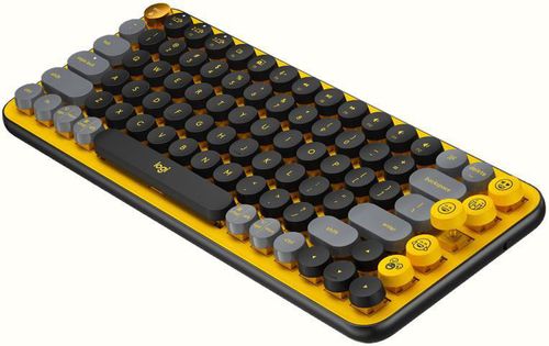 cumpără Tastatură Logitech POP Keys With Emoji Keys, Yellow în Chișinău 