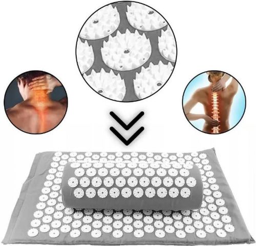 cumpără Dispozitiv de masaj mecanic miscellaneous 10559 Saltea acupunctura 67*41 cm cu perna 188-14 în Chișinău 