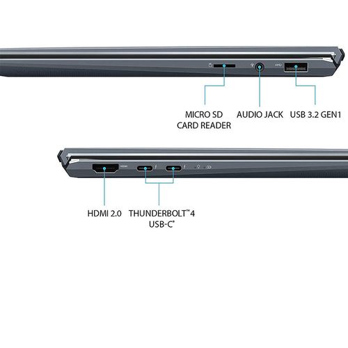 купить Ноутбук 14" ASUS ZenBook 14 UX435EA Pine Grey, Intel i7-1165G7 2.8-4.7Ghz/16GB/SSD 1TB M.2 NVMe/Intel Iris Xe Graphics/WiFi 6 802.11ax/BT5.0/HDMI/HD WebCam/Illum. Keyb./ScreenPad 5.65"/14" IPS LED Backlit FullHD NanoEdge (1920x1080)/Windows10 UX435EA-A5049T в Кишинёве 