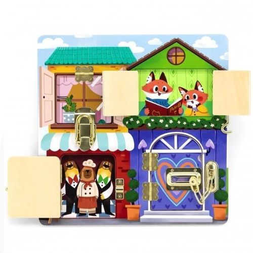 купить Головоломка Viga 44653 Busyboard (de perete) Deschide-închide zăvoarele в Кишинёве 