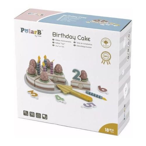 cumpără Set de construcție PolarB 44060 Set de joc din lemn Tortă, 25 piese în Chișinău 