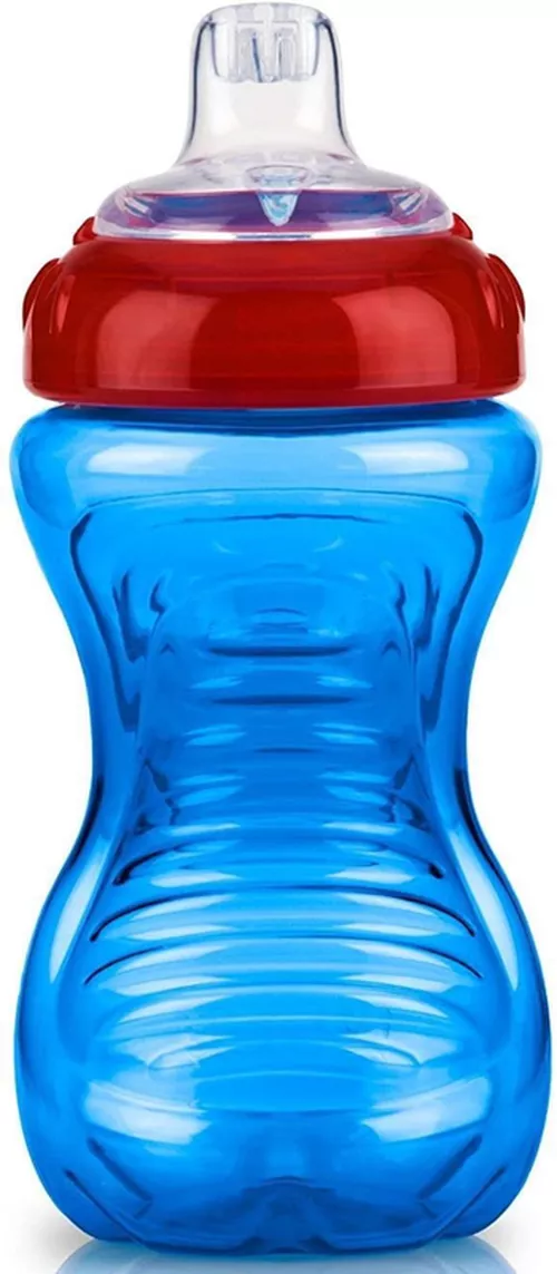 cumpără Cană cu pai Nuby ID9648/NV0406014 Поильник-непроливайка с мягким носиком (9м+) 300 мл. în Chișinău 