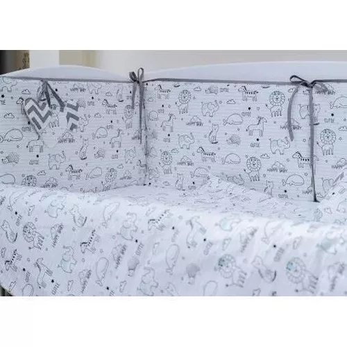 cumpără Lenjerie de pat pentru copii PernaMea Set lenjerie 8 piese HappyBaby Albastru (PM.101007/1) în Chișinău 