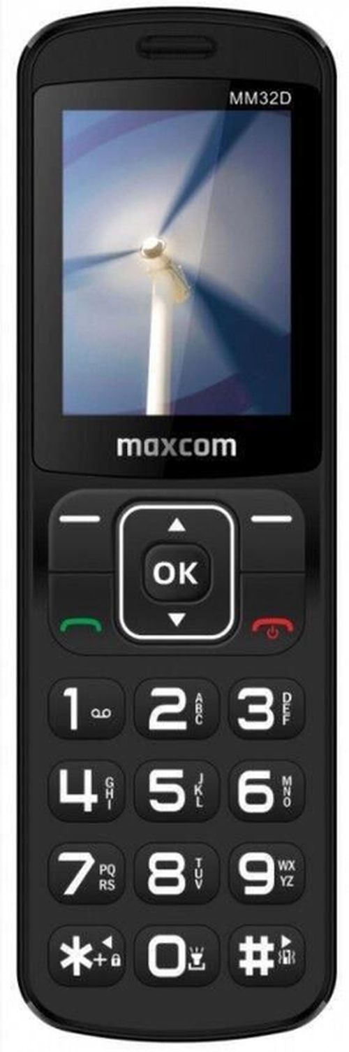 купить Телефон мобильный Max Com MM 32D, Black в Кишинёве 