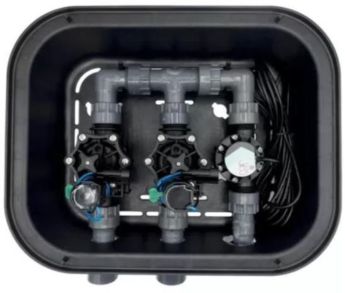 cumpără Programator pentru irigarea automată Hydro S Kit de irigatie cu cutie, programator 9VDC, turbina si 2 vane RN 155 (0640374) în Chișinău 