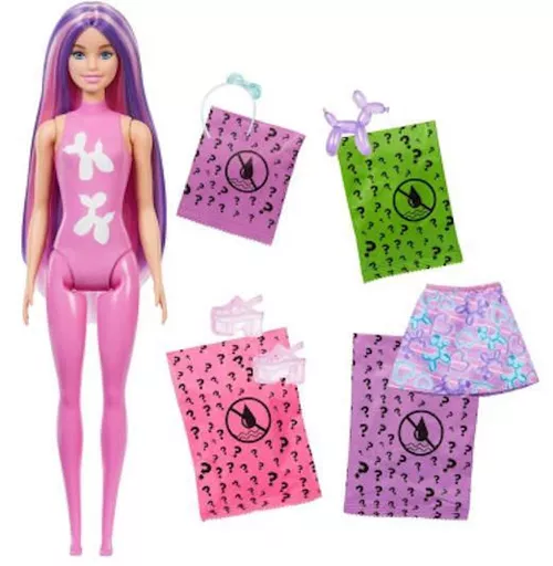 купить Кукла Barbie JFV58 Color Reveal seria Animale de balon в Кишинёве 