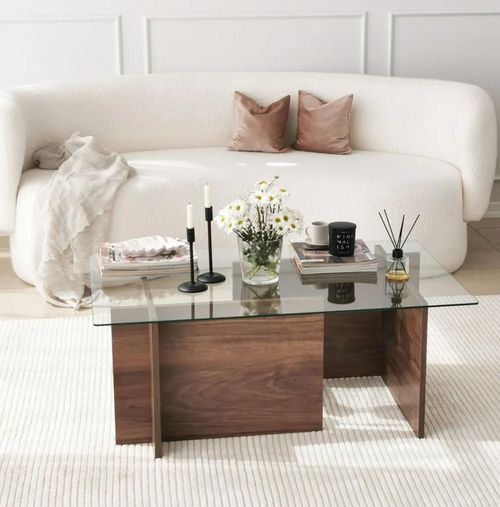 купить Журнальный столик Trendy Escape, ореховый 105x40x65 см в Кишинёве 