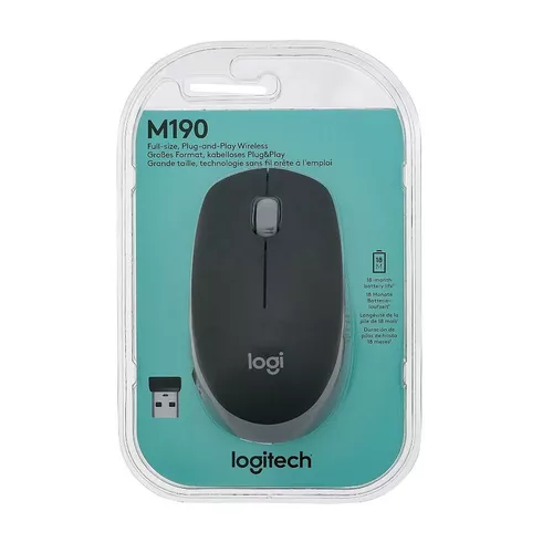 cumpără Mouse fara fir Logitech M190 MID GRAY Wireless Mouse USB, 910-005906 (mouse fara fir/беспроводная мышь) în Chișinău 