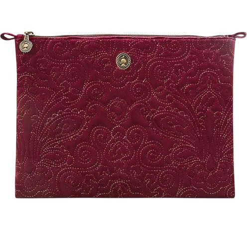 купить Несессер/косметичка Pip Studio 51.274.191 Charly Cosmetic Flat Pouch Large Velvet Quiltey Days Red 30x Red в Кишинёве 