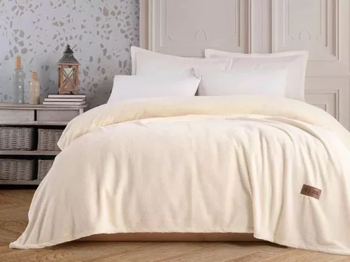 cumpără Textile de casă Promstore 53371 Cuvertura de pat 200x220cm NH Battariye poliester bej în Chișinău 