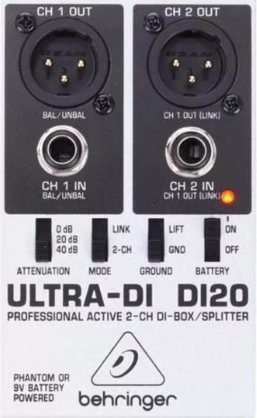 cumpără DJ controller Behringer DI20 Active 2-Channel DI boxActive în Chișinău 