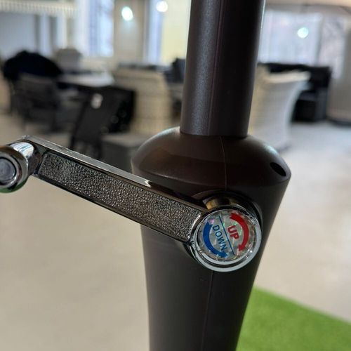 cumpără Umbrelă de gradină Hydro S 0431106, pe picior, Maro în Chișinău 