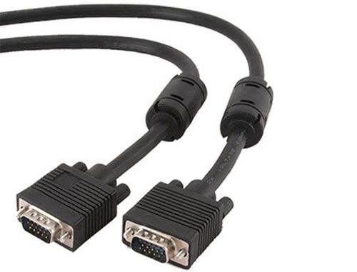 cumpără Gembird CC-PPVGA-6B Premium VGA HD15M/HD15M 1.8m dual-shielded w/2*ferrite core 1.8m cable, black (cablu VGA/кабель VGA) în Chișinău 