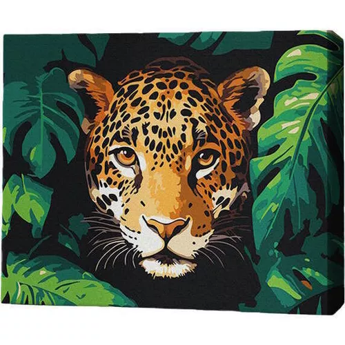 купить Картина по номерам BrushMe RMG0008FC 30x40 см (без коробки) Скрытный хищник в Кишинёве 