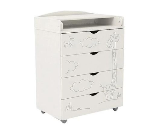 cumpără Comoda de infășat Eucalyptus DSK-J701 Jiraffe80 Alb în Chișinău 