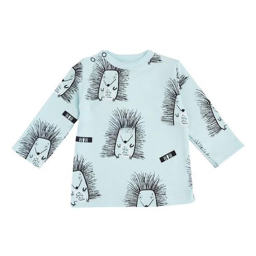 cumpără Haine pentru copii Minikin 242290368 Hedgehog Лонгслив голубой с рисунком 3-6мес (68см) în Chișinău 