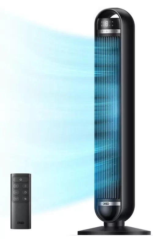 купить Вентилятор напольный DREO Nomad DR-HTF014, 8 viteze, 4 moduri, telecomanda, negru в Кишинёве 