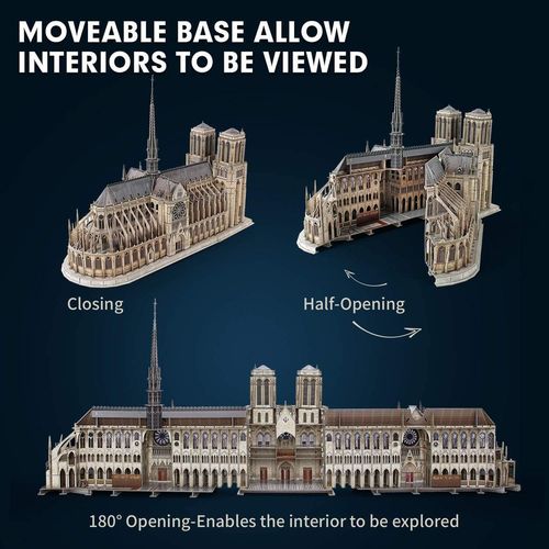 cumpără Set de construcție Cubik Fun MC260h 3D Puzzle Notre Dame de Paris în Chișinău 