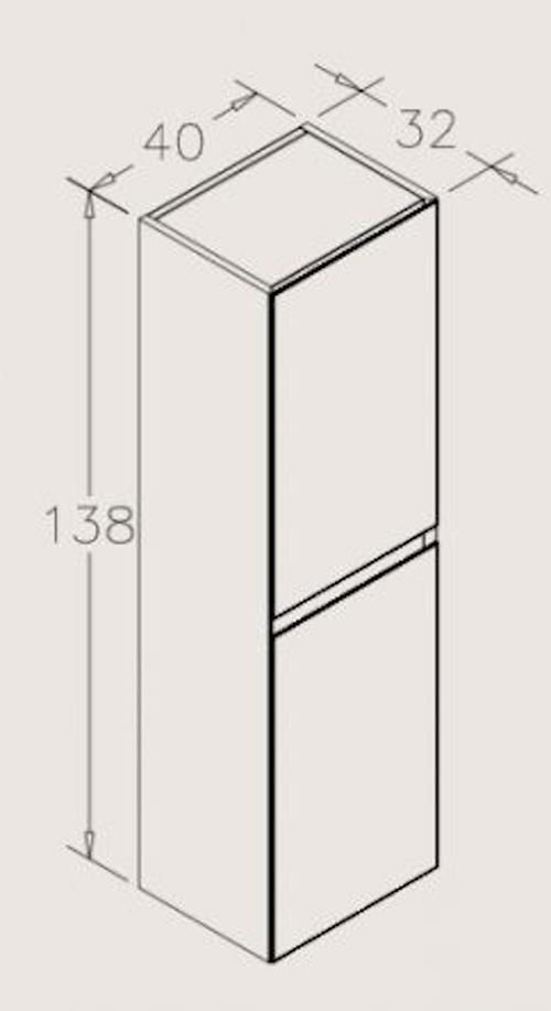 cumpără Dulap penal Orka Nest 138x40x32 Cashmere în Chișinău 