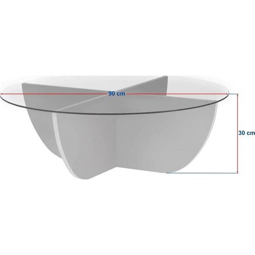 cumpără Măsuţă cafea Trendy Liya, Masuta de cafea, Sapphire Oak, 90x30x90cm în Chișinău 