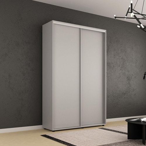 купить Шкаф Mobildor-Lux Compact uși glisante PAL fără ornament (160x45x240H cm) Grey в Кишинёве 