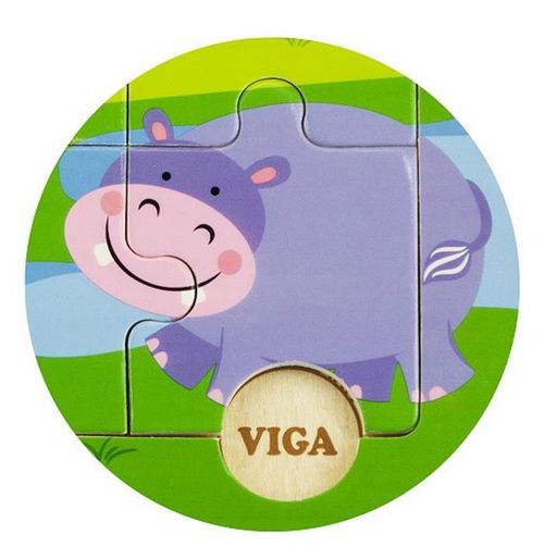 купить Головоломка Viga 50838 Discovery Puzzles Wild Animals в Кишинёве 