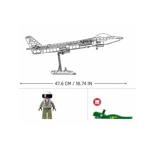 cumpără Set de construcție Sluban B1187 Set de construcție Avion invizibil Stealth J20SS, scara 1:44, 953 elem. în Chișinău 