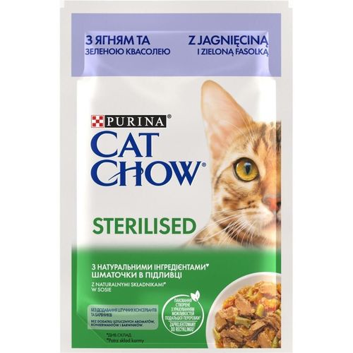 cumpără Hrană pentru animale de companie Purina Cat Chow Sterilised cons. p/pisici (miel,mazare) 85g (26) în Chișinău 