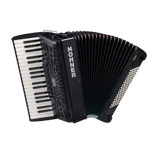 cumpără Pian digital Hohner Bravo III 96 silent key red Acordeon 96 Bass Negru (16732) în Chișinău 