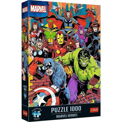 купить Пазл Trefl 10881 Puzzle 1000 Premium Plus. Marvel Heroes в Кишинёве 