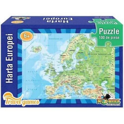 cumpără Puzzle Noriel NOR4529 Puzzle Travel Harta Europei 100 piese în Chișinău 