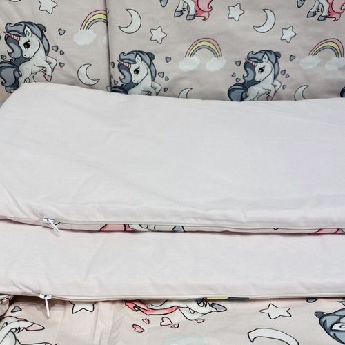 cumpără Lenjerie de pat pentru copii PernaMea Set lenjerie Baby Unicorn roz 8 piese (PM.100507) în Chișinău 