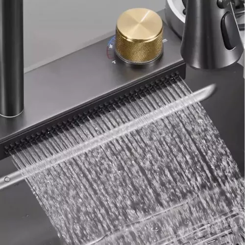 cumpără Chiuvetă bucătărie Fabiano 75x46 1.0 FB BLACK Set(7in1) în Chișinău 