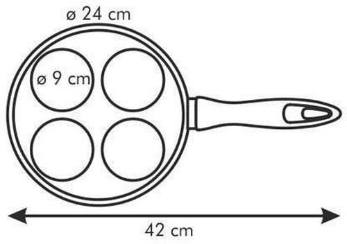 cumpără Tigaie Tescoma 594244 PRESTO, 24 cm, fara inductie în Chișinău 