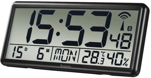 купить Часы-будильник Hama 186352 Jumbo Digital Radio Wall Clock в Кишинёве 