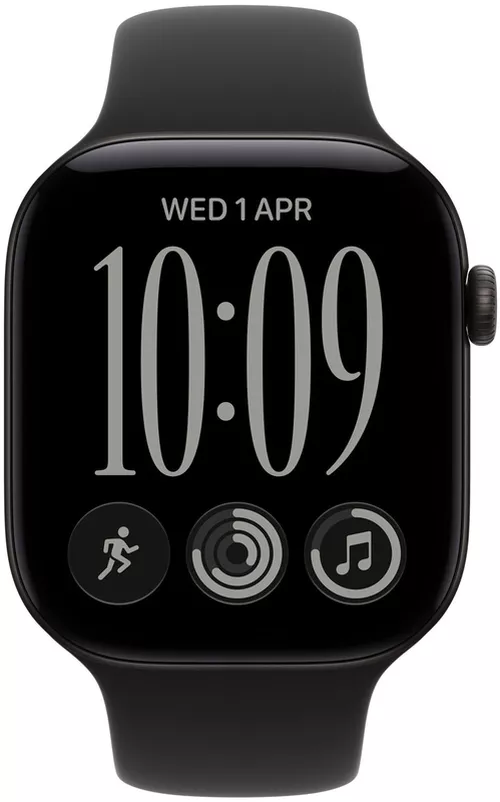 cumpără Ceas inteligent Apple Watch Series 12 GPS 42mm Black Aluminium Case with Black Sport Band S/M MJEA4 în Chișinău 