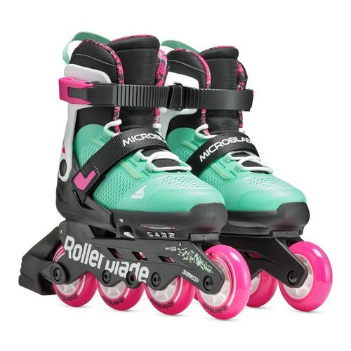 cumpără Role Rollerblade 86B0751520NG03 Microblade XT, 28-32, Nero/Verde Mare în Chișinău 