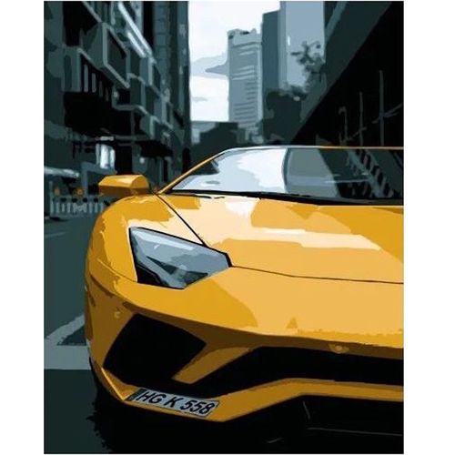 cumpără Tablou pe numere Strateg R 8 /26 (DY038)(35507) Lamborghini, 40x50 cm în Chișinău 